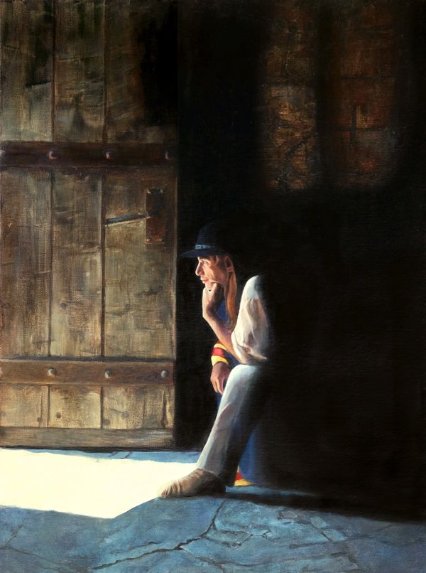“Open…”oil painting Maria Freed