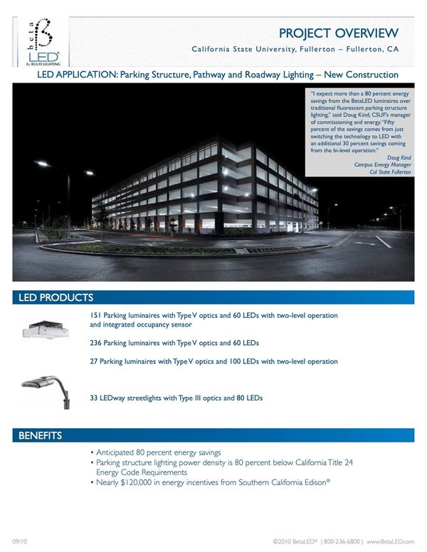 Case study researched and written for Ruud Lighting, Inc.