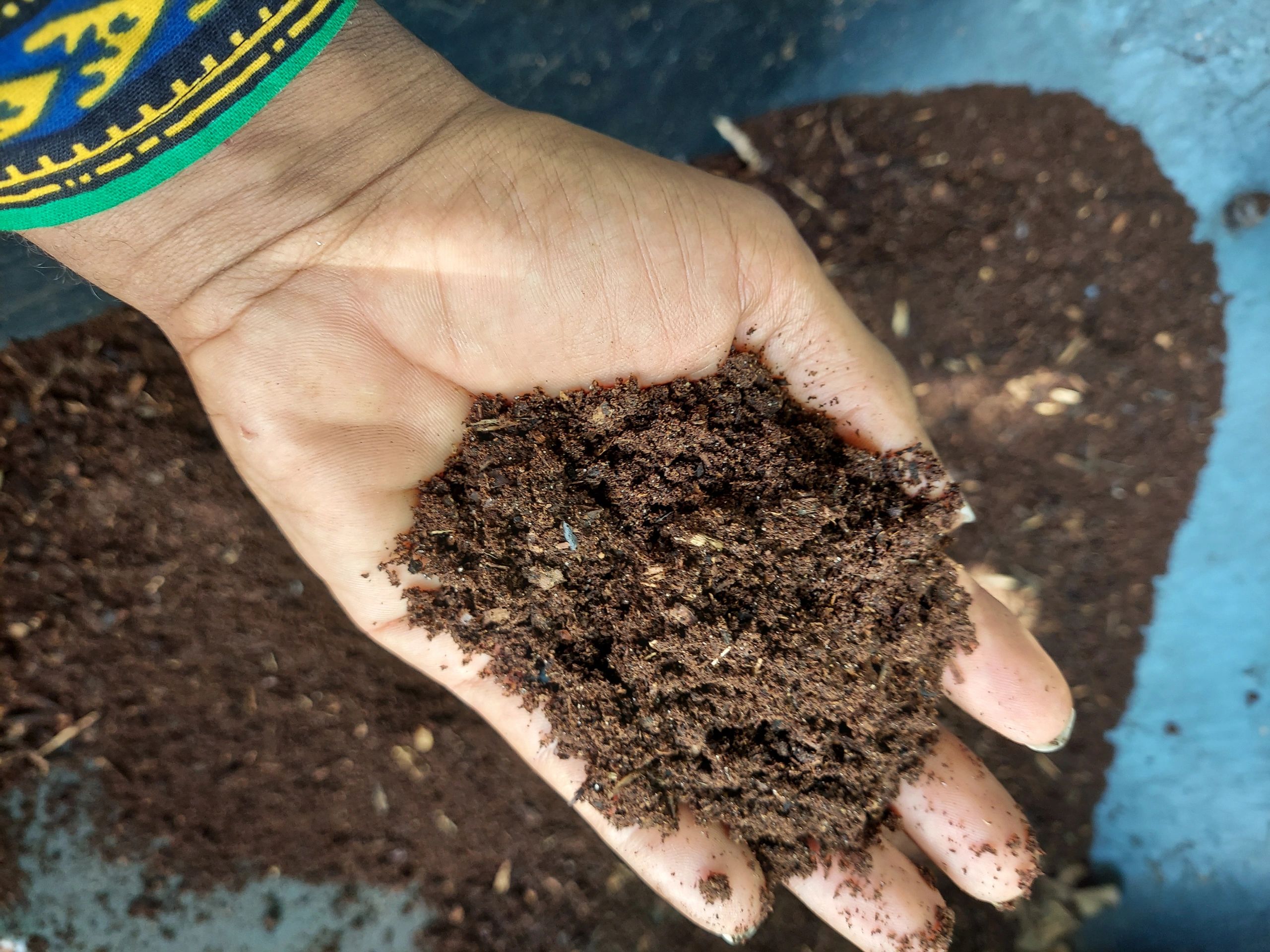 Compost naturally infused with Worm Castings
