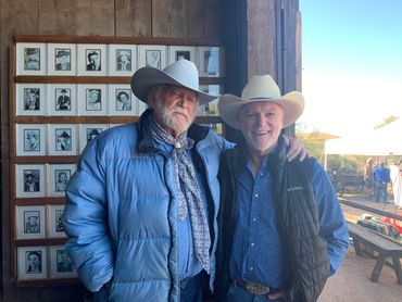 With Don Collier at Apacheland