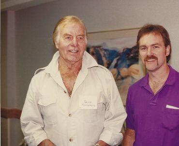 With George Montgomery in Kanab UT at the Zane Grey's West Society Convention