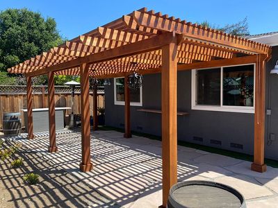 remodeled backyard