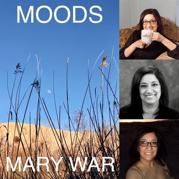 Mary War - Moods Book Cover and Pics of Author