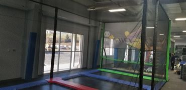 Trampoline court