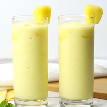 Sunkist Pineapple Sorbet Slush blended with real fruit