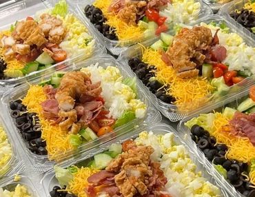 Chef Salad on the Go!  Please reach into our Grab & Go cooler for anytime of day!