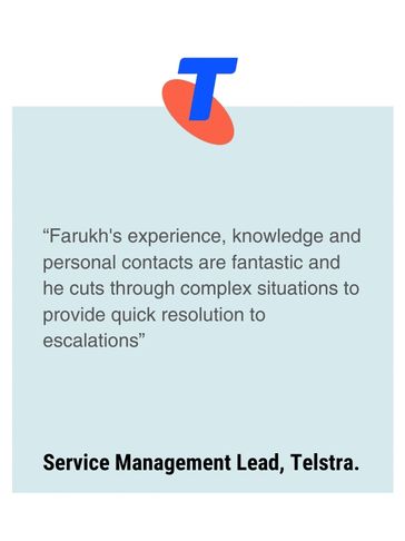 Telstra, Australia's largest telecommunications company, providing a testimonial for ANRF.