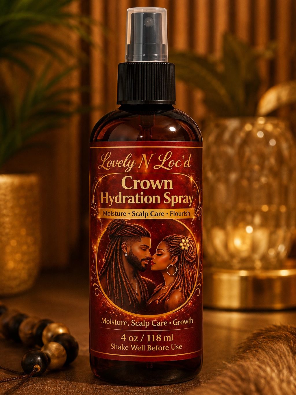 Lovely N Loc'd
Crown Hydration Spray for moisture and scalp care.