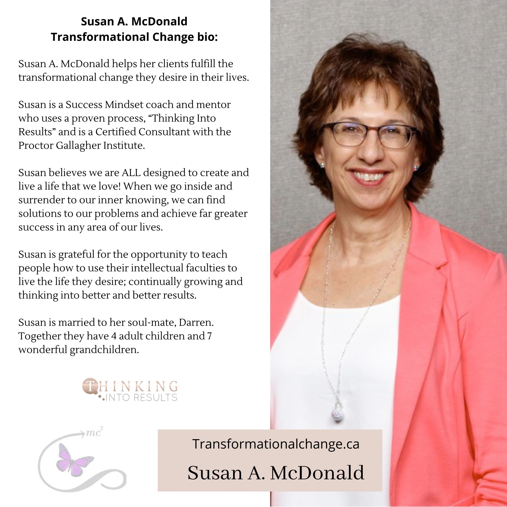 Growth Mindset for achieving your goals. Susan A McDonald a proven success mindset coach