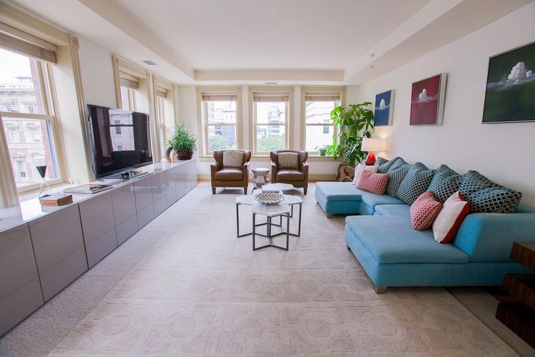 custom designed modern living room