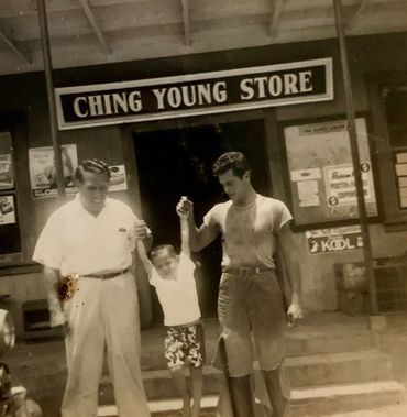 Steven Ching with Tony Curtis