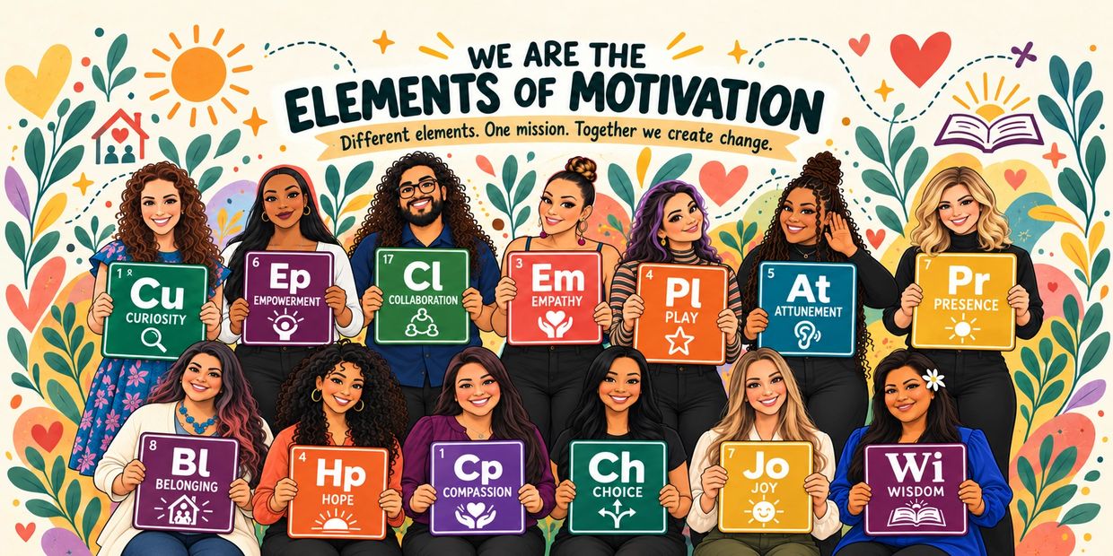 Elements of Motivation MATCH team, presence, belonging, hope, compassion, choice, joy, and wisdom.