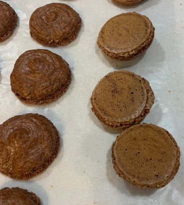 Chocolate Macaron shells