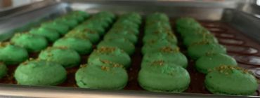 Pistachio Macaron shells