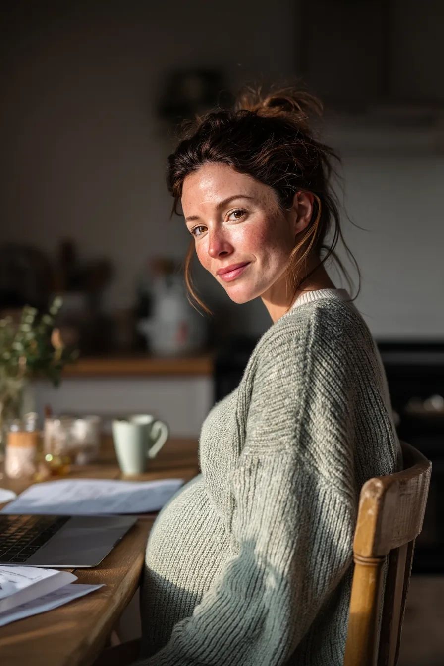Pregnant woman preparing for birth — MumReady UK maternity tools
