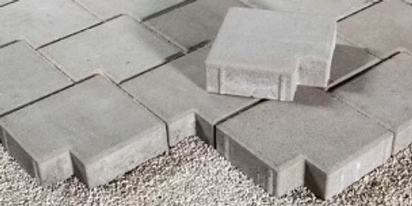 Pavers being installed