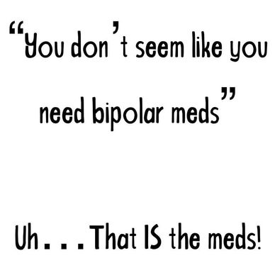 Text highlighting a common misconception about bipolar medication.