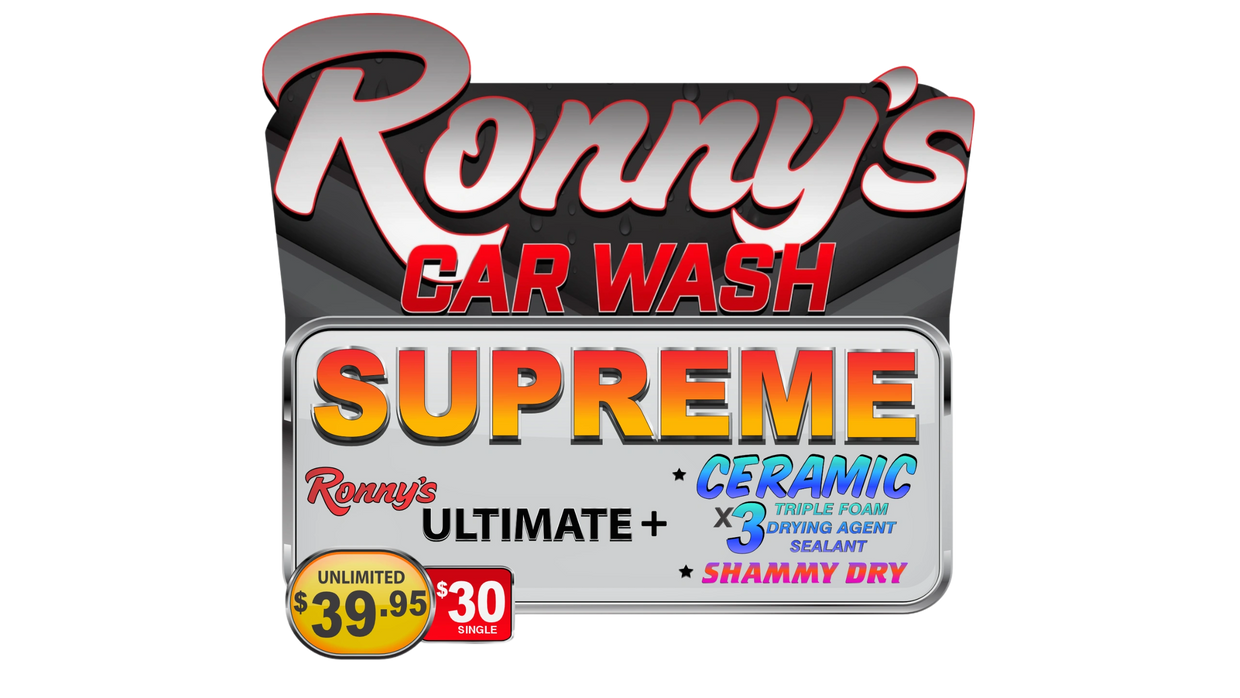 Ronny's Car Wash Supreme Wash Package