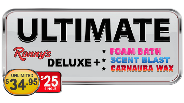 Ronny's Car Wash Ultimate Wash Package