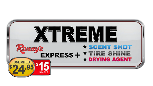 Ronny's Car Wash Xtreme Wash Package