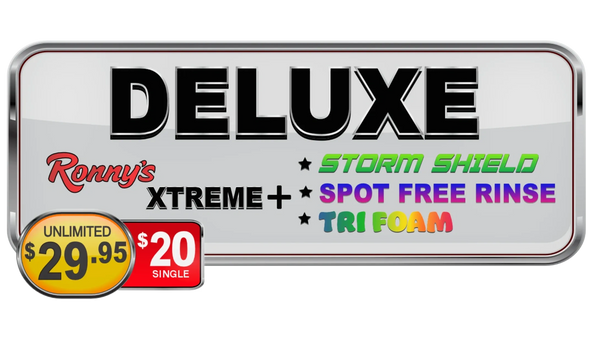 Ronny's Car Wash Deluxe Wash Package
