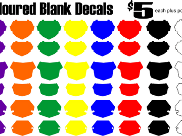 Rush Industries BMX Plate race class decal