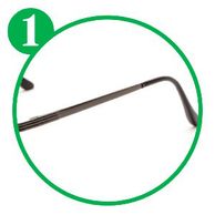 Eyeglass temple arm repair