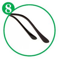 Eyeglass temple tips/temple covers