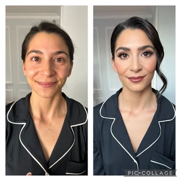Glam makeup transformation by Jacquelyn Sabella
