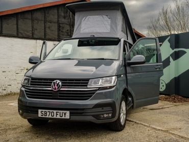 SWB grey Volkswagen T6.1 for hire in Kent