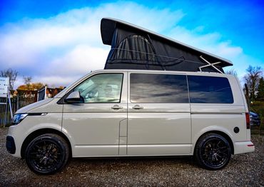 White SWB VW T6.1 Campervan conversion for hire near ashford kent from My Camper Escape