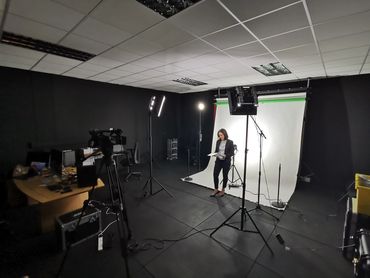 video production in studio one