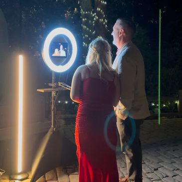 Collect heartfelt memories with our video and audio guestbook rentals, ideal for Temecula weddings.