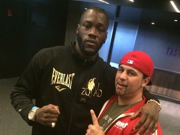 Fighting At the biggest venues in the world. 
(Picture Mike Wood with Hvywt champ Deontay Wilder)