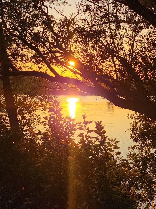 Sunset at Wascana Park in Regina, Saskatchewan