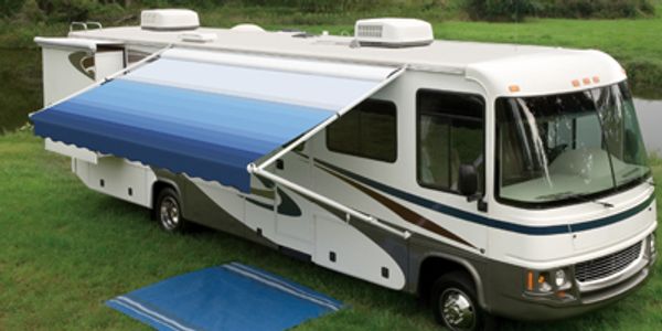 RV with awning