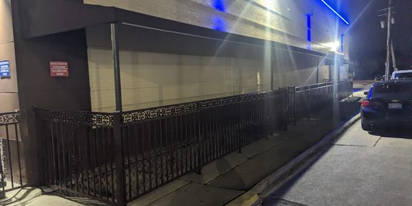 Custom Designed 70 foot Patio Awning, Detroit, Michigan