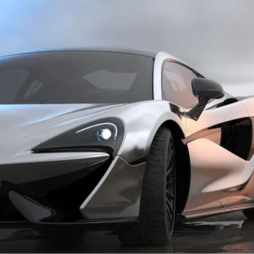 Sports car with Madico window tint