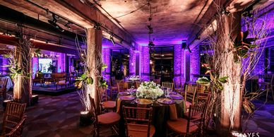blue steel wedding lighting event lighting led lighting uplighting how to light a room properly 