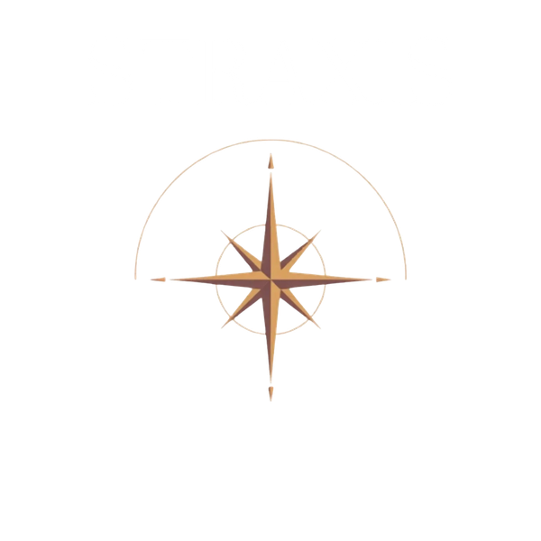 Logo with the word STRAXIS above a stylized compass rose symbol.