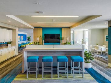 Interior of a common space