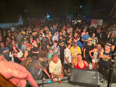 View of the stage from Ben's bass, Thursday, August 6, 2026. Photo by Ben Bair.