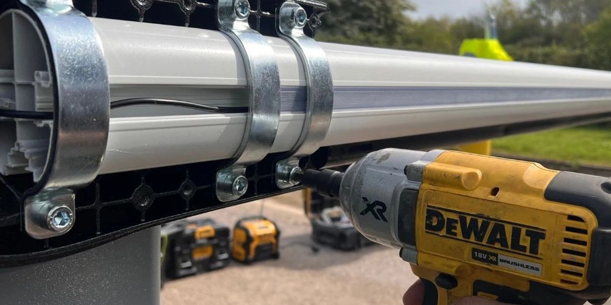 Electric gate and barrier installation