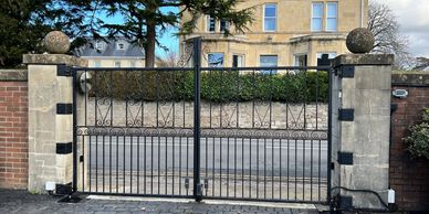 Vertical Railing swing gates