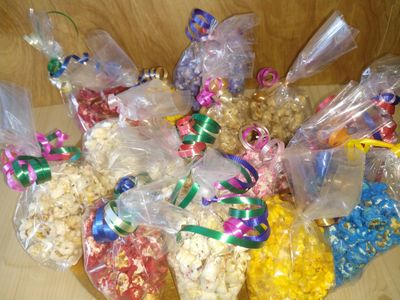 Gourmet popcorn as a welcome back  door opener for a class but can also be used as a thank you!