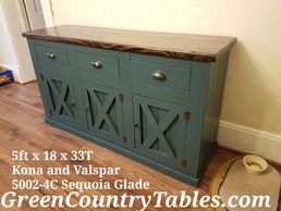 barn door cabinet with drawers and hinged doors
