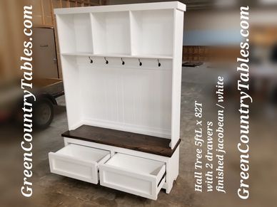 Hall Tree, mud bench, drop zone, landing zone (add drawers)