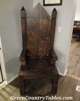 King wooden throne chair medieval chair
game of thrones