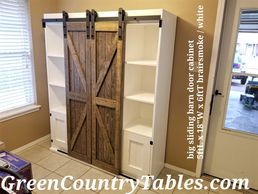 Full Sliding Barn Door Cabinet