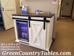 Sliding Barn Door with your fridge or item built in